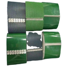 Correia transportadora de PVC para bagagem com diamantes verdes e espessos diferentes